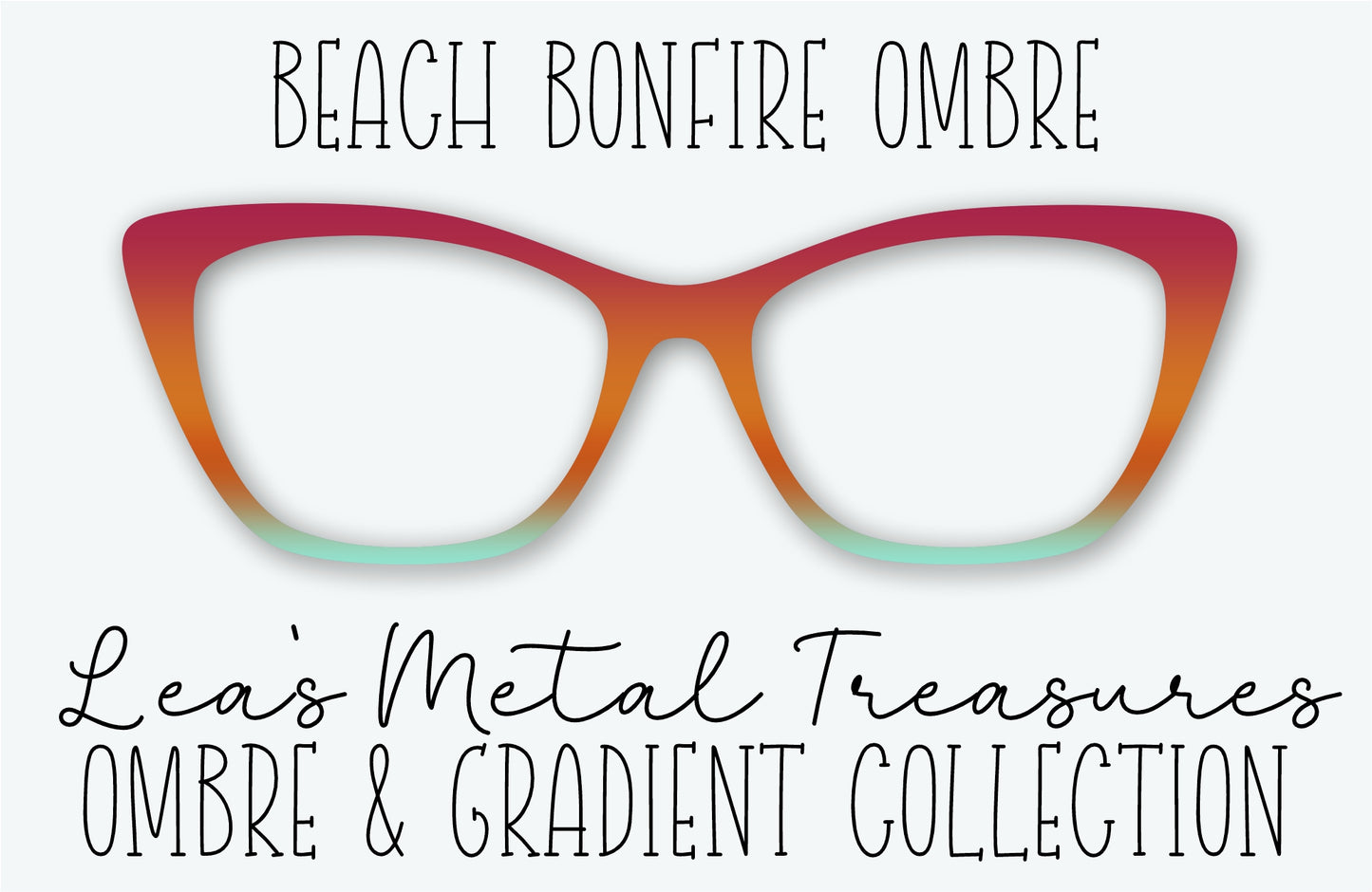BEACH BONFIRE OMBRE Eyewear Frame Toppers