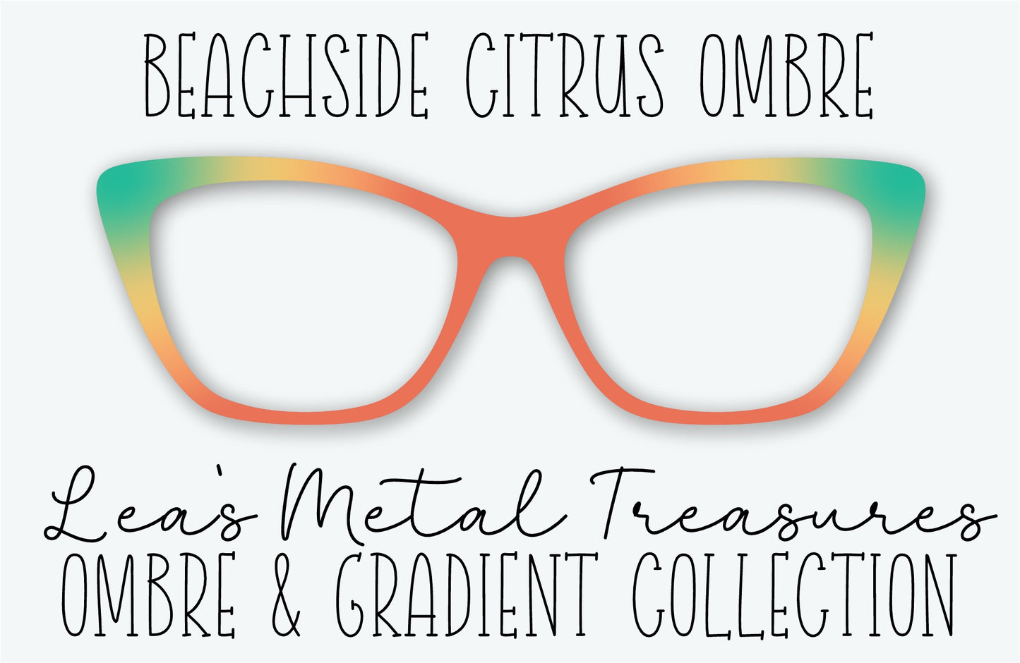 BEACHSIDE CITRUS OMBRE Eyewear Frame Toppers