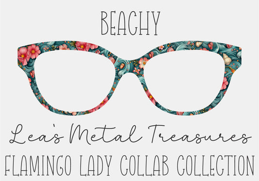 Beachy Magnetic Eyeglasses Topper • Flamingo Lady Collab Collection