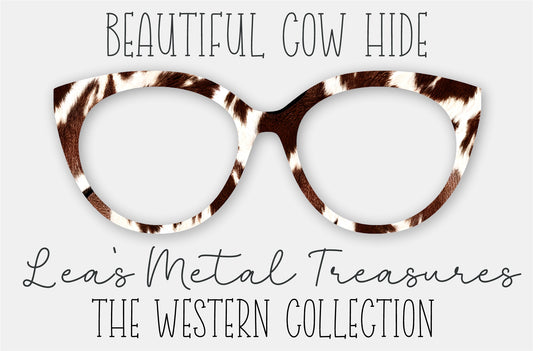 Beautiful Cow Hide Full Pattern Eyewear Frame Toppers