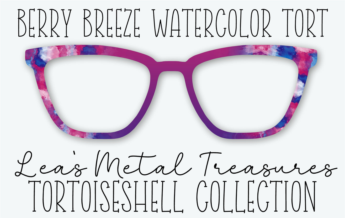 BERRY BREEZE WATERCOLOR TORT Eyewear Frame Toppers