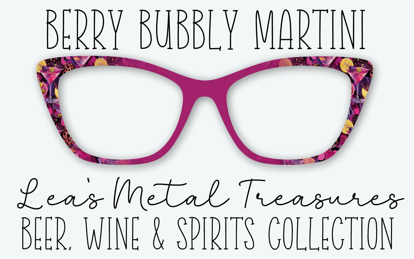 BERRY BUBBLY MARTINI Eyewear Frame Toppers • MARCH 2026 TOPPER OF THE MONTH