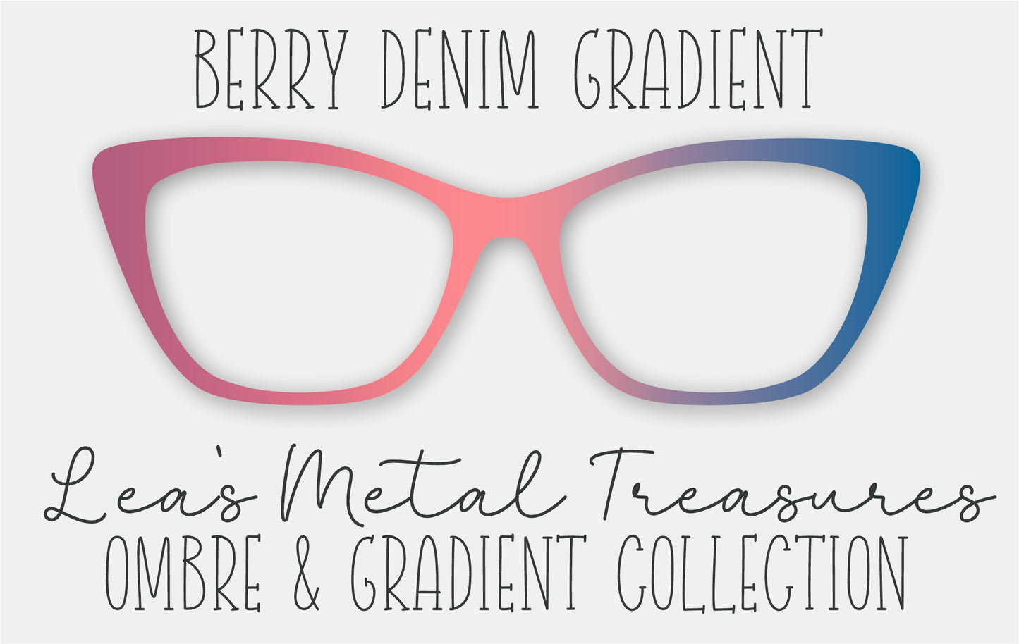 BERRY DENIM GRADIENT Eyewear Frame Toppers