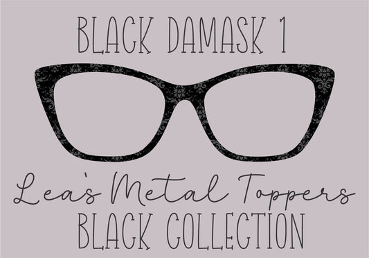 BLACK DAMASK 1 Eyewear Frame Toppers