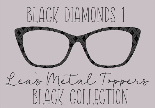 BLACK DIAMONDS 1 Eyewear Frame Toppers COMES WITH MAGNETS