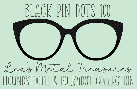 Black Pin dots 100 • Magnetic Eyeglasses Toppers