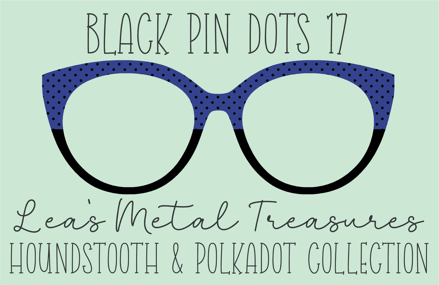 Black Pin dots 17 • Magnetic Eyeglasses Toppers