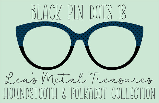 Black Pin dots 18 • Magnetic Eyeglasses Toppers