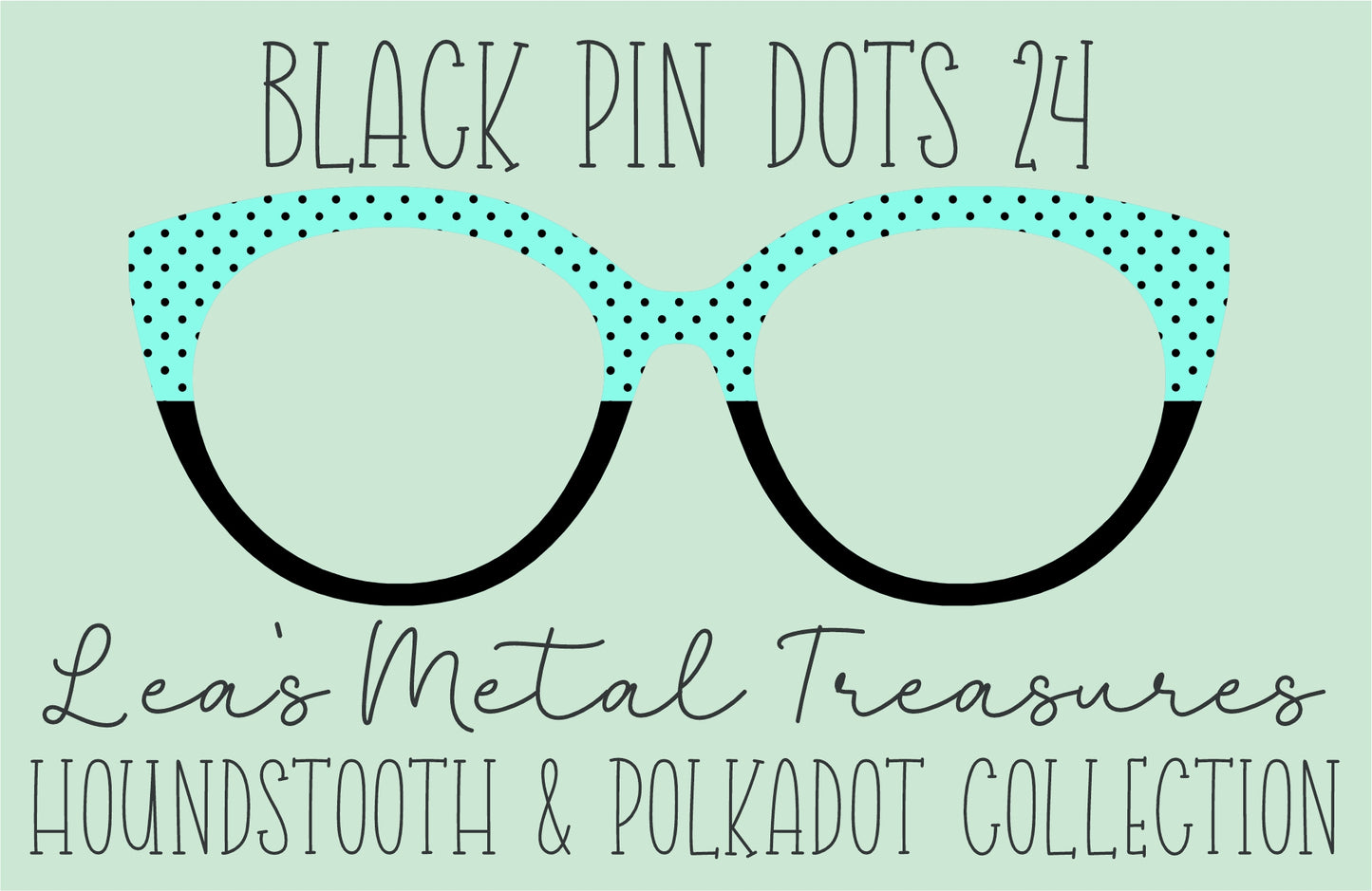 Black Pin dots 24 • Magnetic Eyeglasses Toppers