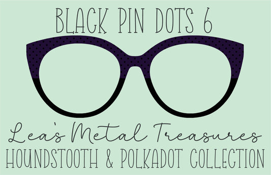 Black Pin dots 6 β’ Magnetic Eyeglasses Toppers
