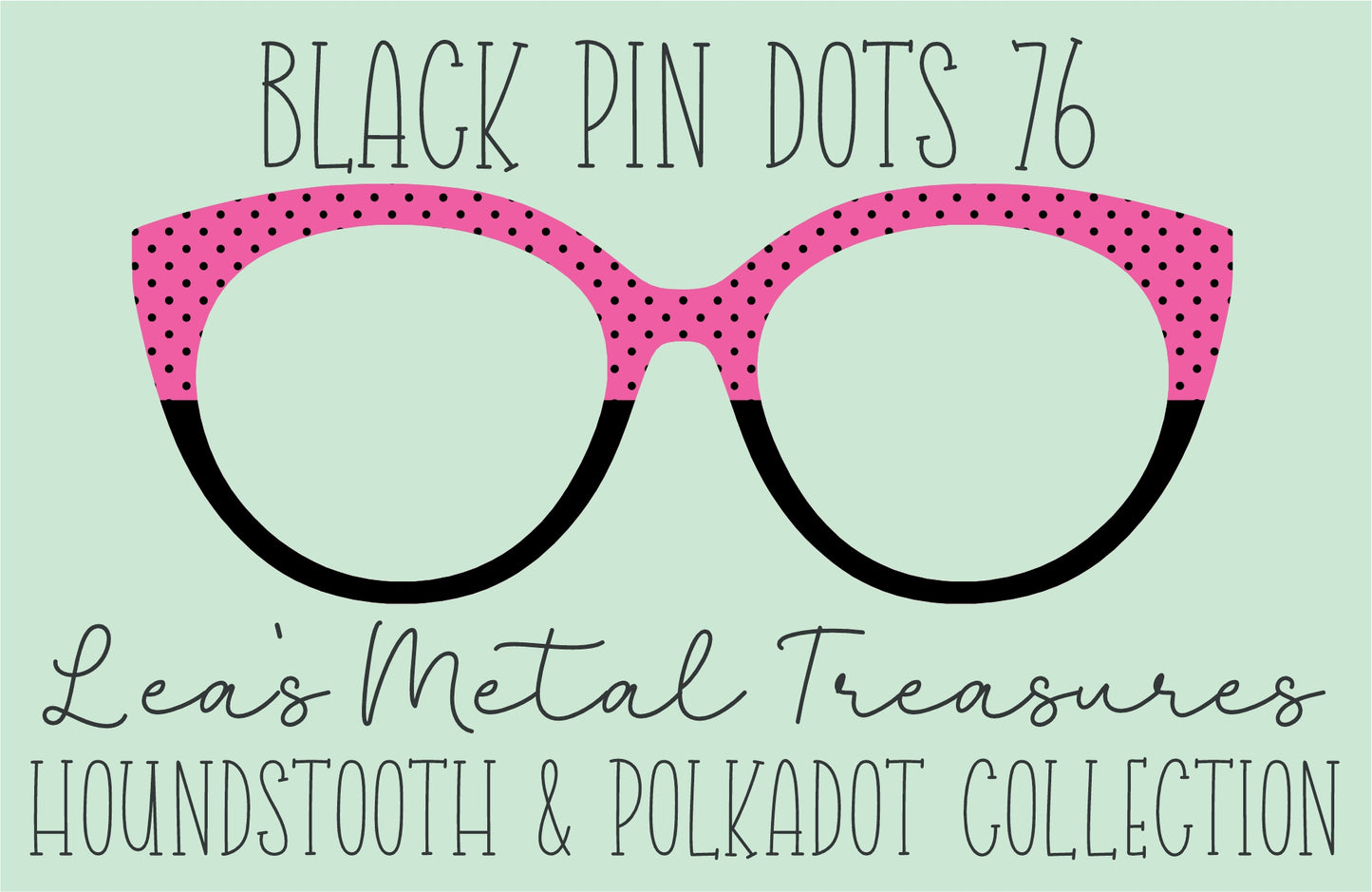 Black Pin dots 76 • Magnetic Eyeglasses Toppers