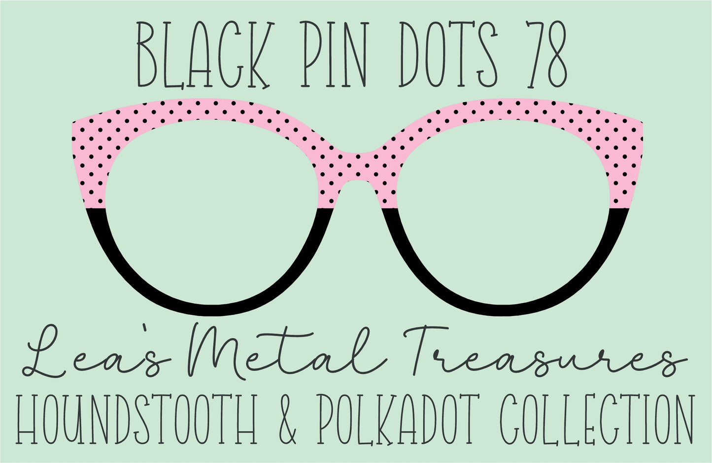 Black Pin dots 78 • Magnetic Eyeglasses Toppers