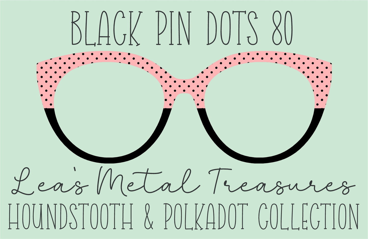 Black Pin dots 80 • Magnetic Eyeglasses Toppers