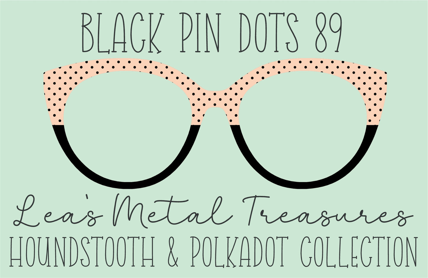 Black Pin dots 89 • Magnetic Eyeglasses Toppers
