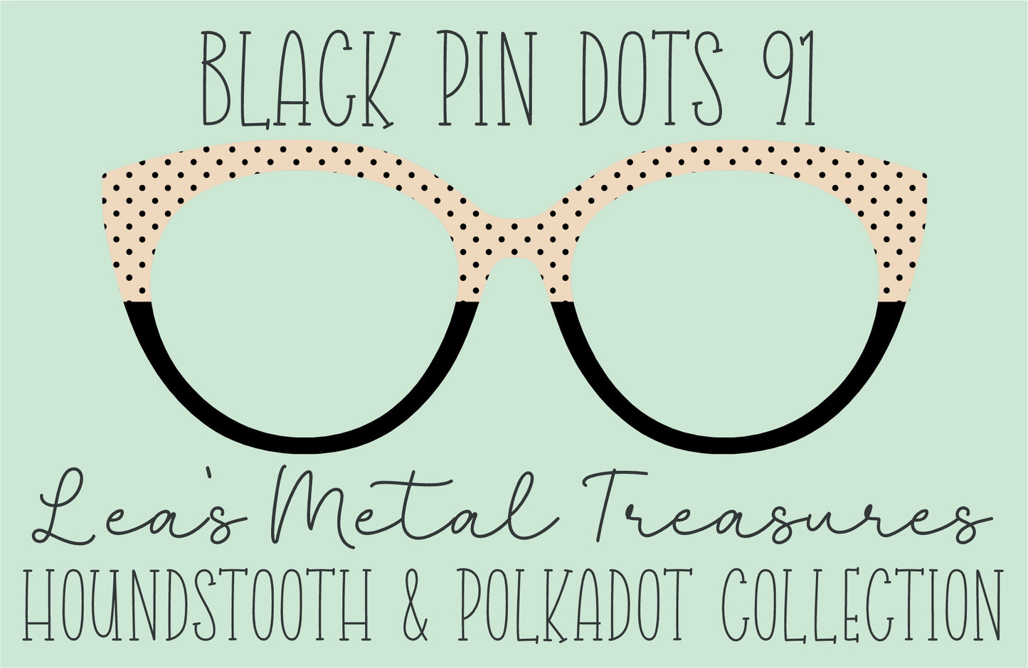 Black Pin dots 91 • Magnetic Eyeglasses Toppers