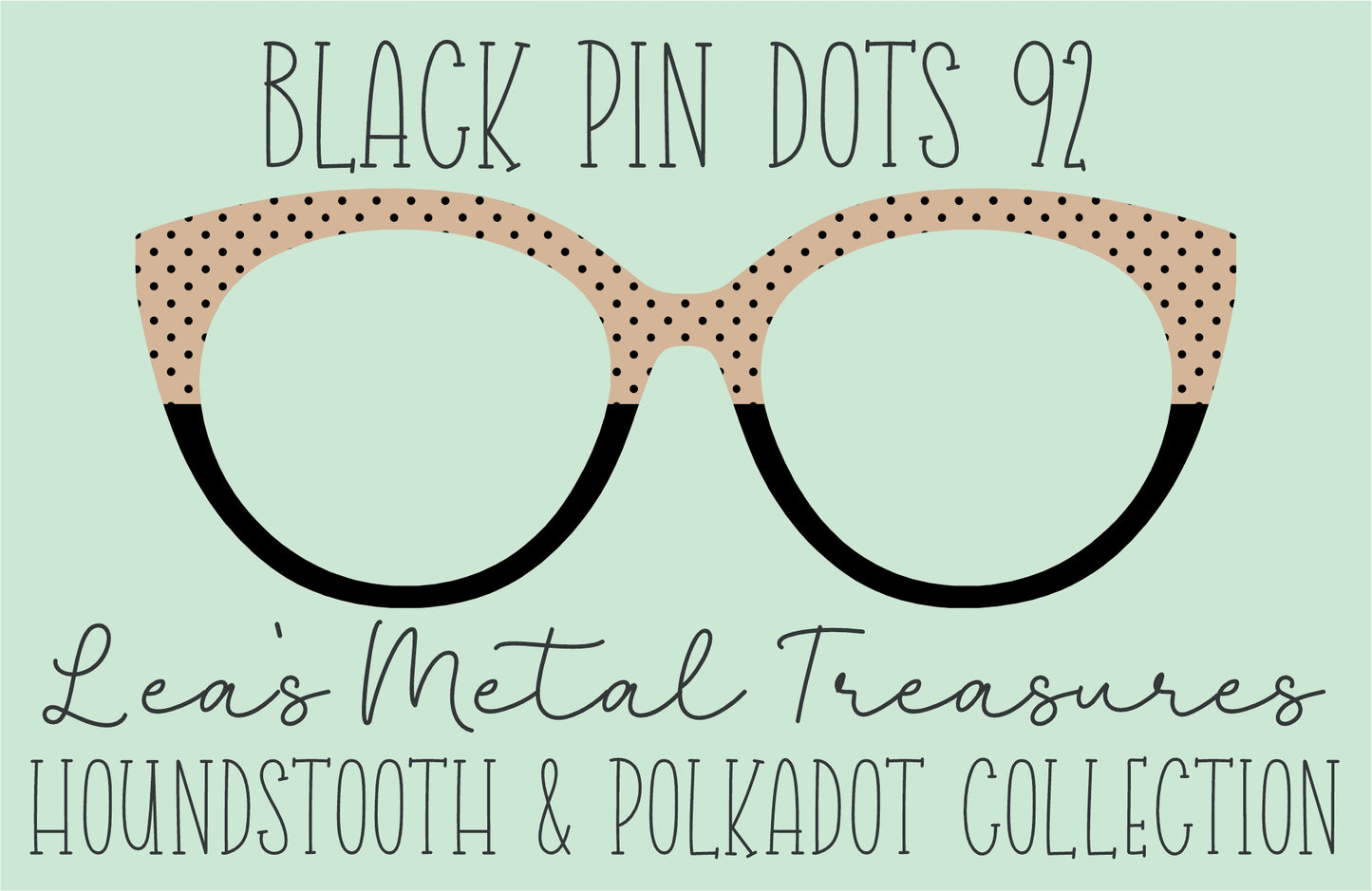Black Pin dots 92 • Magnetic Eyeglasses Toppers