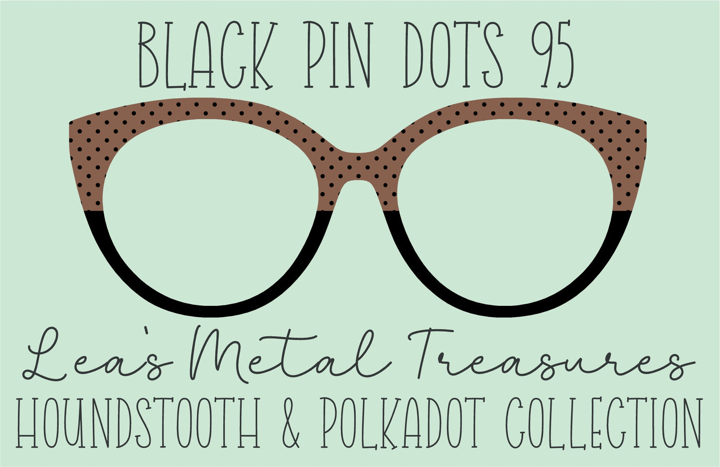 Black Pin dots 95 • Magnetic Eyeglasses Toppers