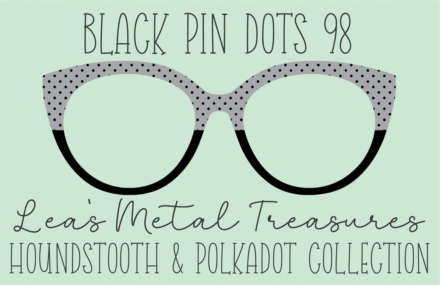 Black Pin dots 98 • Magnetic Eyeglasses Toppers