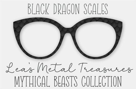 Black Dragon Scales Eyewear Frame Toppers COMES WITH MAGNETS