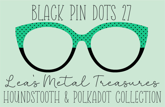 Black Pin dots 27 • Magnetic Eyeglasses Toppers