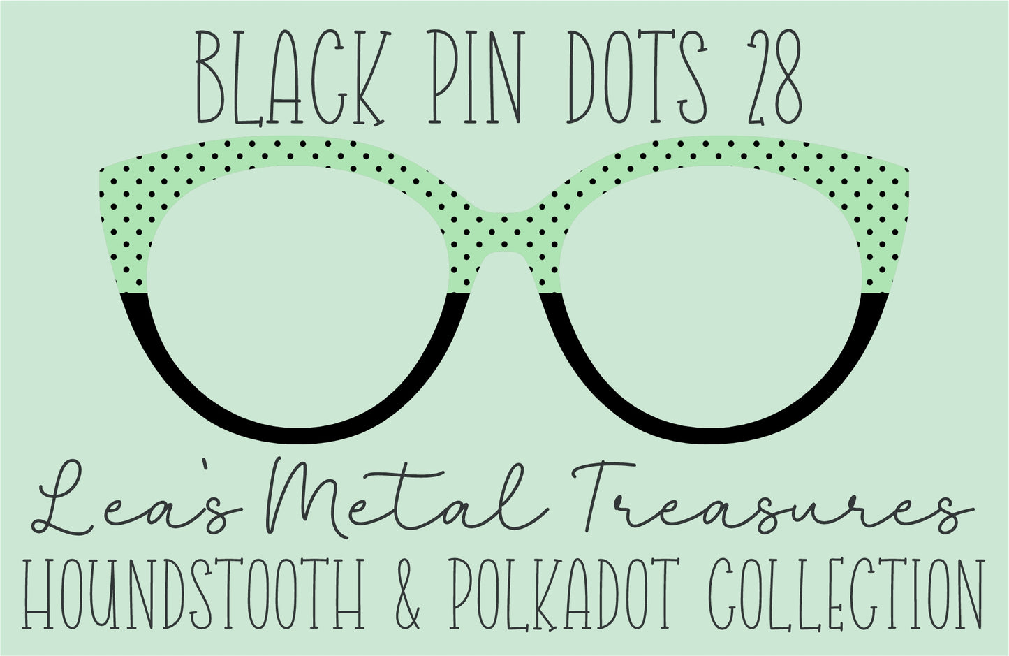 Black Pin dots 28 • Magnetic Eyeglasses Toppers