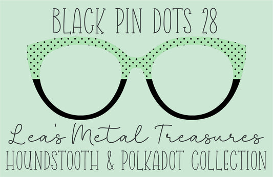 Black Pin dots 28 • Magnetic Eyeglasses Toppers