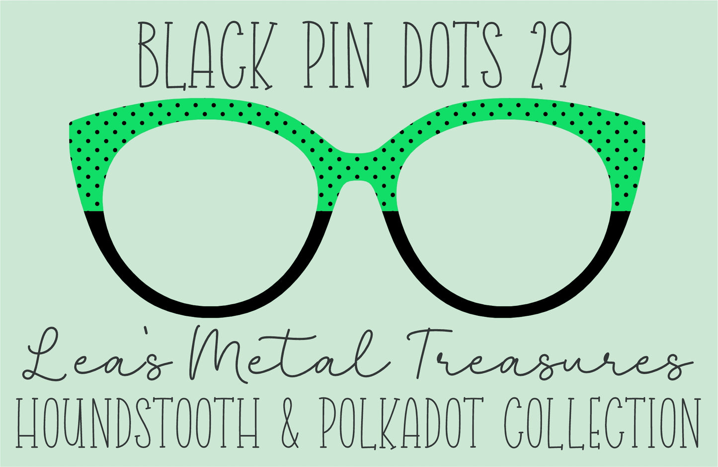 Black Pin dots 29 • Magnetic Eyeglasses Toppers