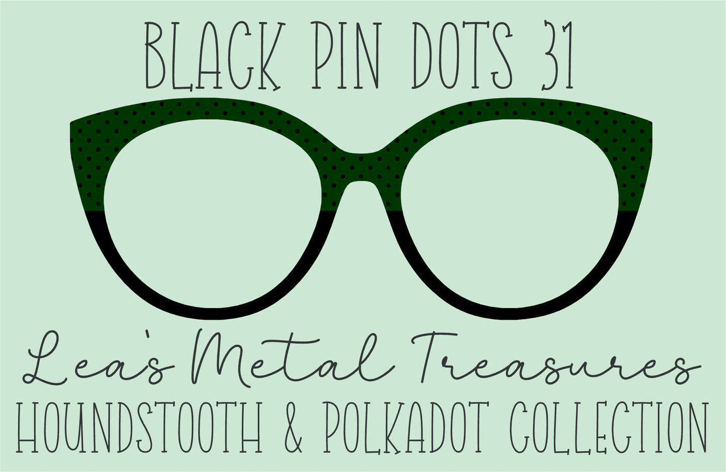 Black Pin dots 31 • Magnetic Eyeglasses Toppers