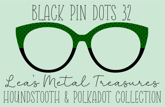Black Pin dots 32 • Magnetic Eyeglasses Toppers