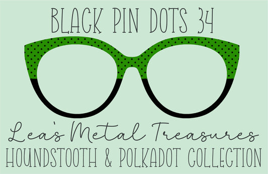 Black Pin dots 34 • Magnetic Eyeglasses Toppers