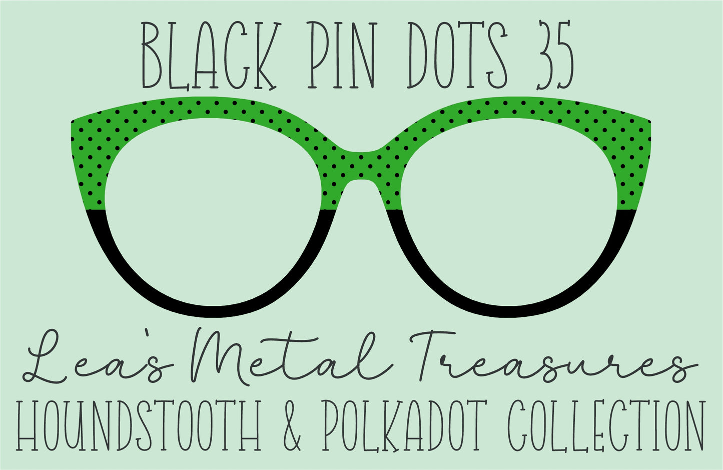 Black Pin dots 35 • Magnetic Eyeglasses Toppers