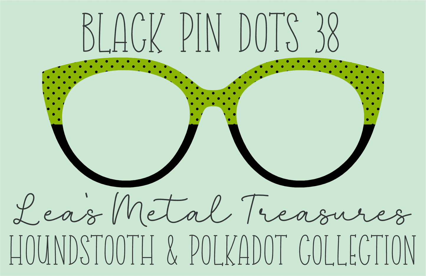 Black Pin dots 38 • Magnetic Eyeglasses Toppers