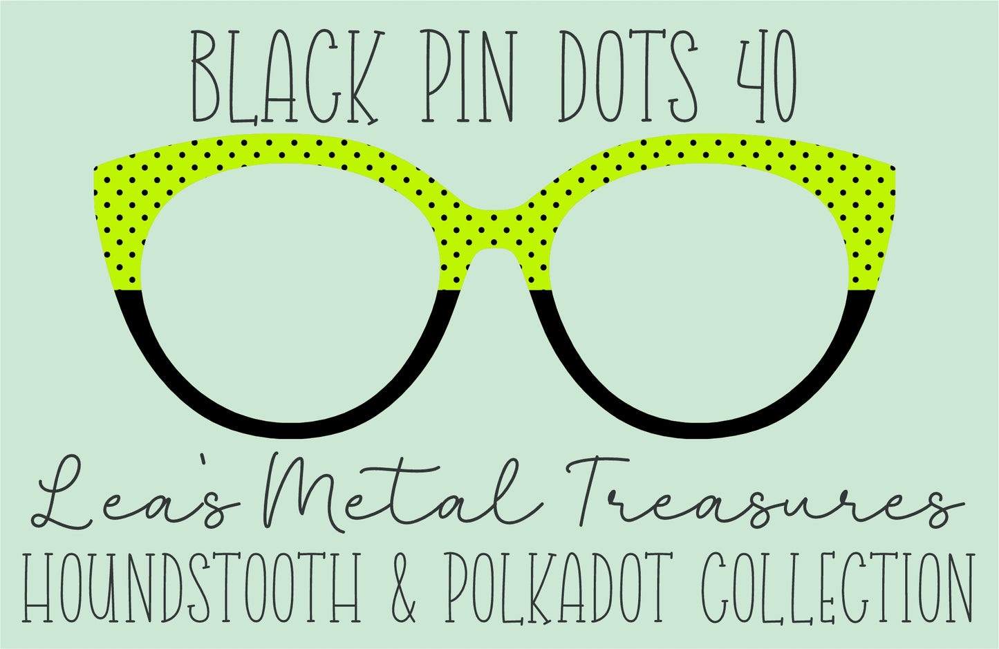 Black Pin dots 40 • Magnetic Eyeglasses Toppers