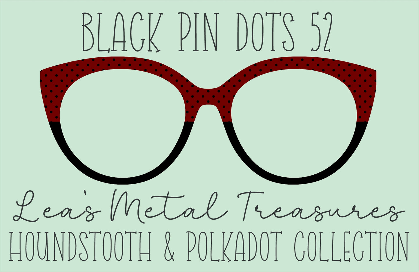 Black Pin dots 52 • Magnetic Eyeglasses Toppers