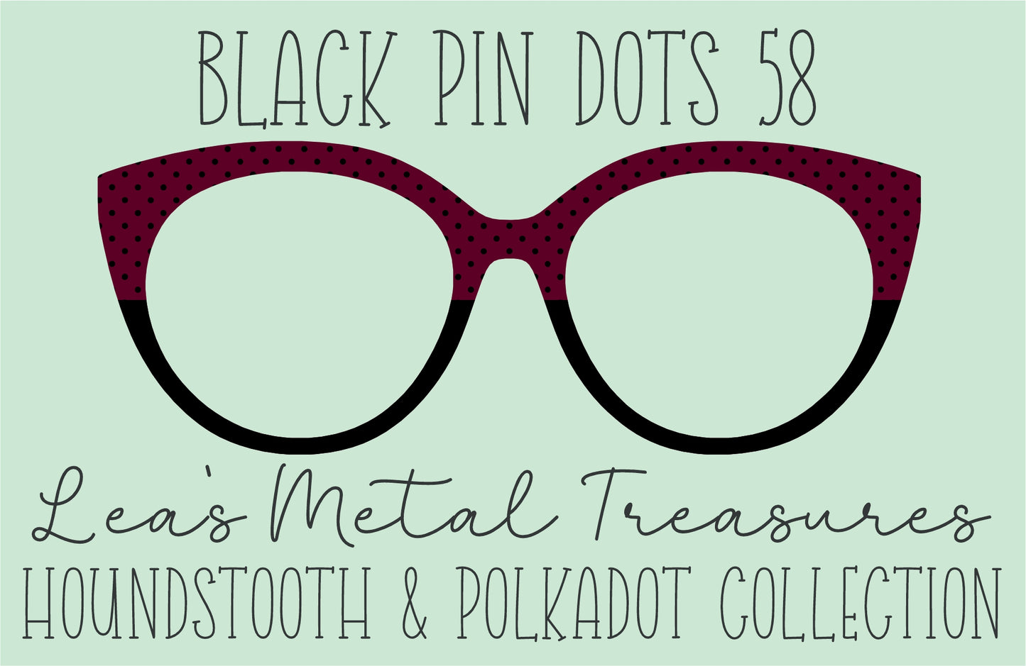 Black Pin dots 58 • Magnetic Eyeglasses Toppers