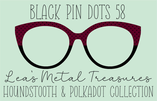 Black Pin dots 58 β’ Magnetic Eyeglasses Toppers