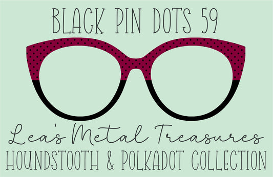 Black Pin dots 59 β’ Magnetic Eyeglasses Toppers