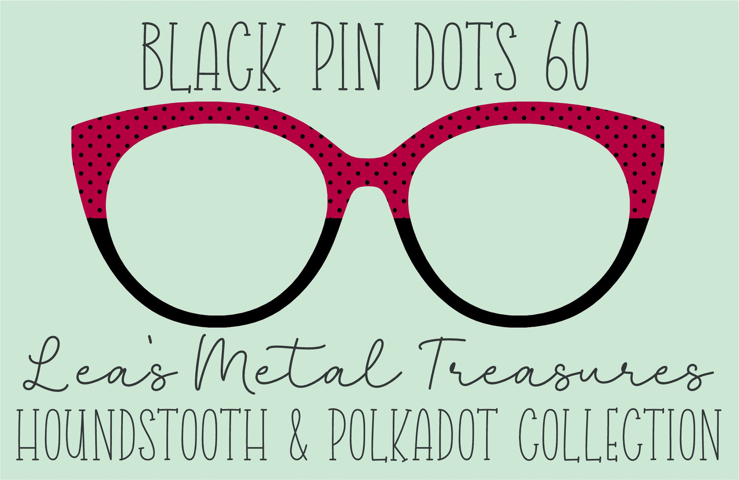 Black Pin dots 60 • Magnetic Eyeglasses Toppers