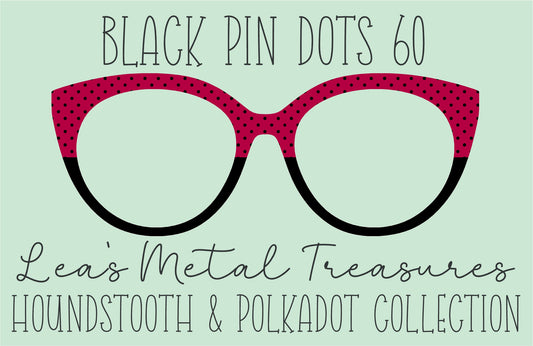 Black Pin dots 60 β’ Magnetic Eyeglasses Toppers