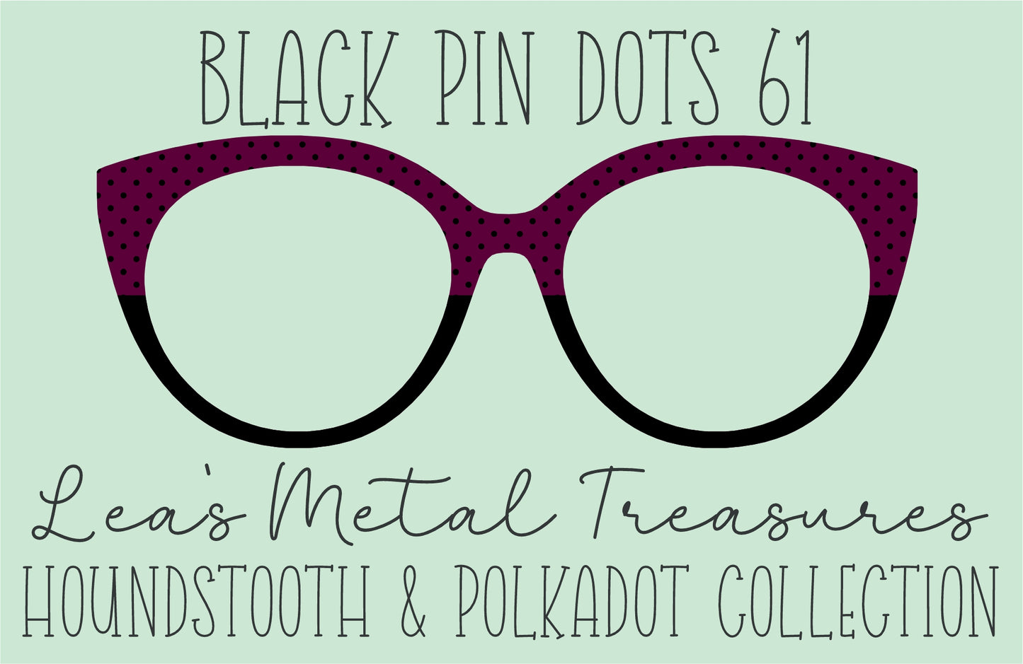 Black Pin dots 61 • Magnetic Eyeglasses Toppers
