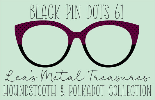 Black Pin dots 61 β’ Magnetic Eyeglasses Toppers