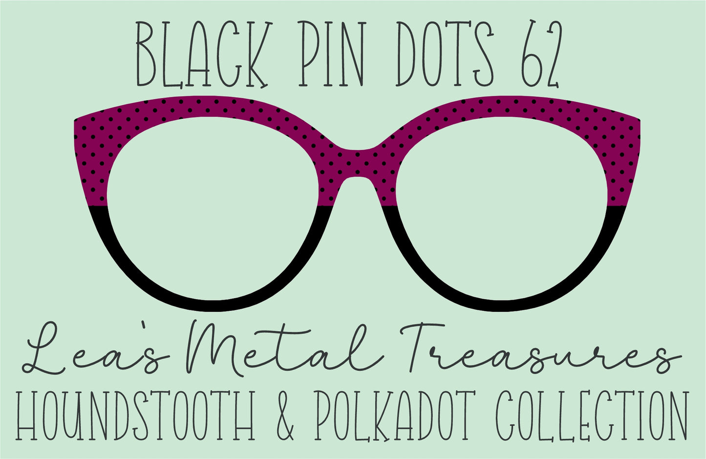 Black Pin dots 62 • Magnetic Eyeglasses Toppers