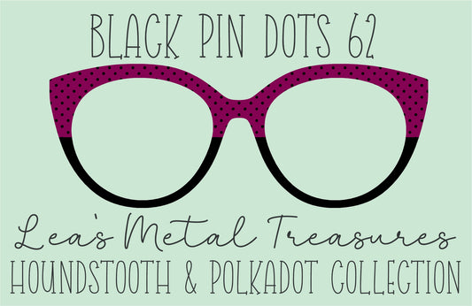 Black Pin dots 62 β’ Magnetic Eyeglasses Toppers
