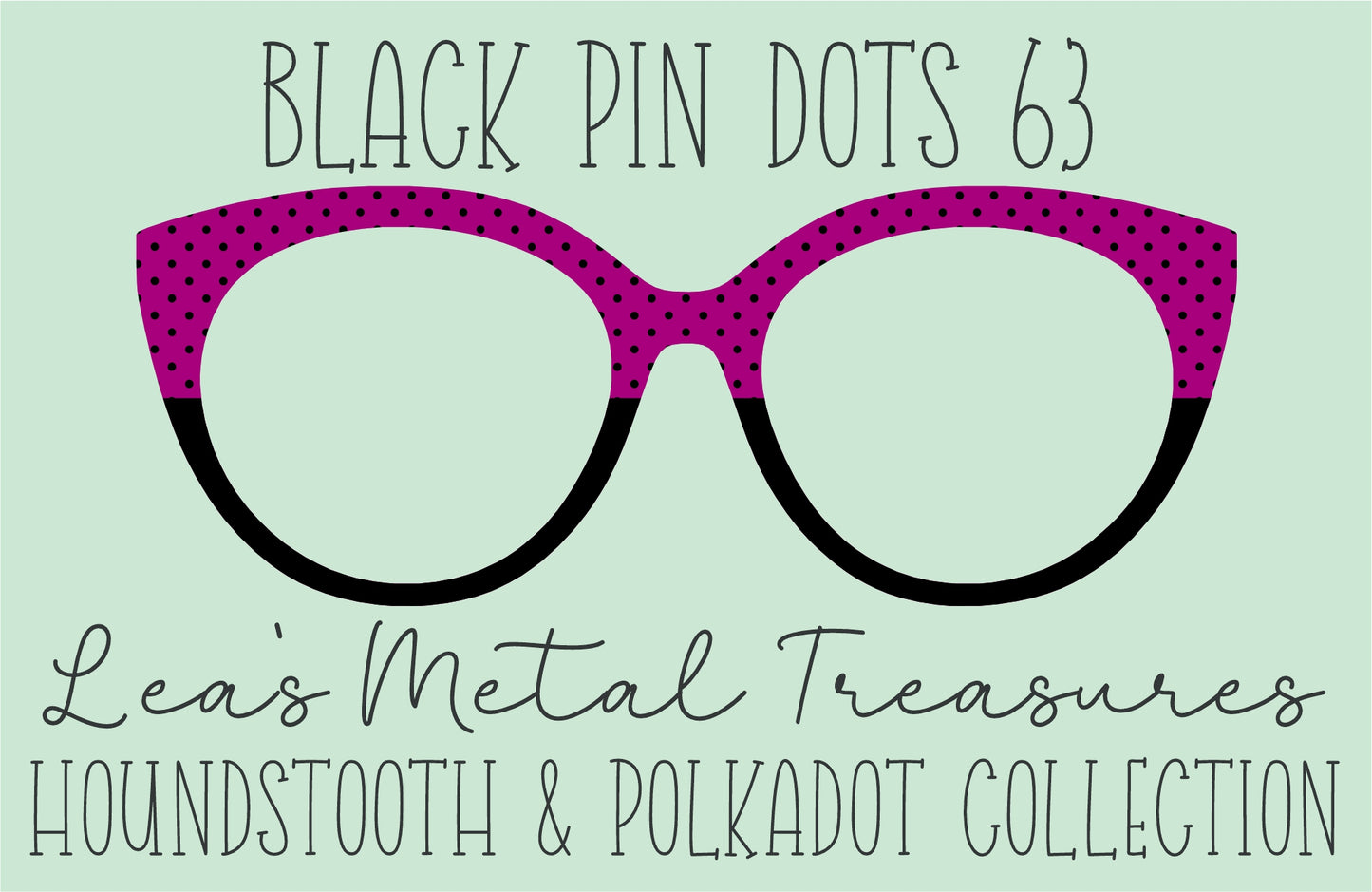 Black Pin dots 63 • Magnetic Eyeglasses Toppers