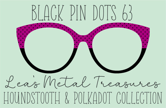 Black Pin dots 63 β’ Magnetic Eyeglasses Toppers