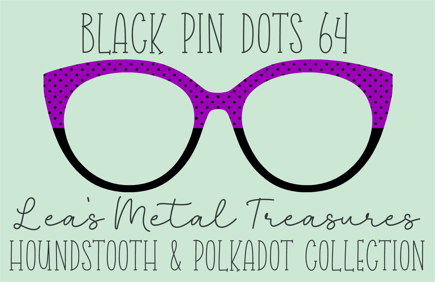 Black Pin dots 64 • Magnetic Eyeglasses Toppers