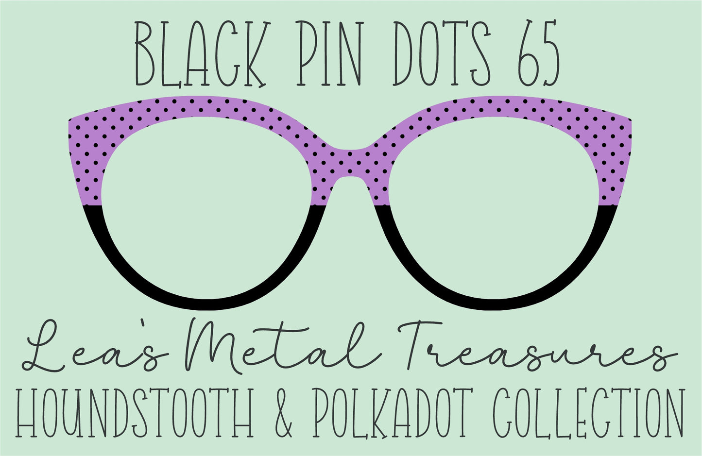 Black Pin dots 65 • Magnetic Eyeglasses Toppers