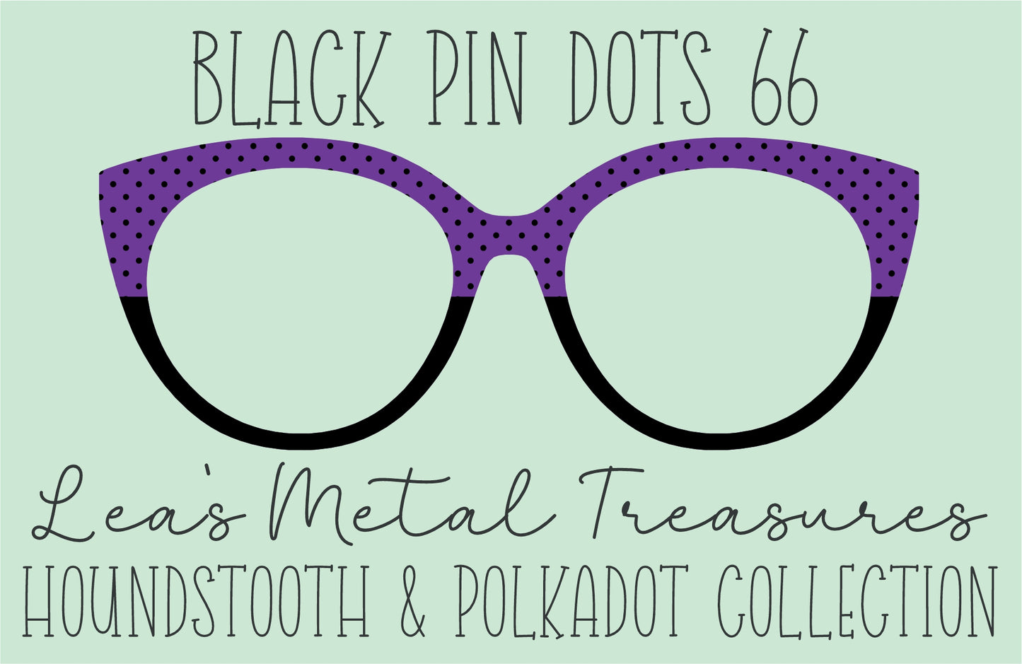 Black Pin dots 66 • Magnetic Eyeglasses Toppers