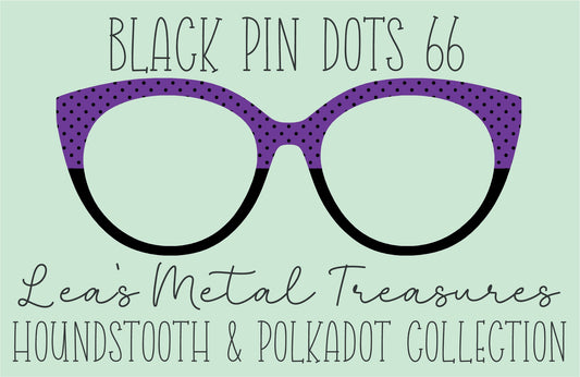 Black Pin dots 66 β’ Magnetic Eyeglasses Toppers