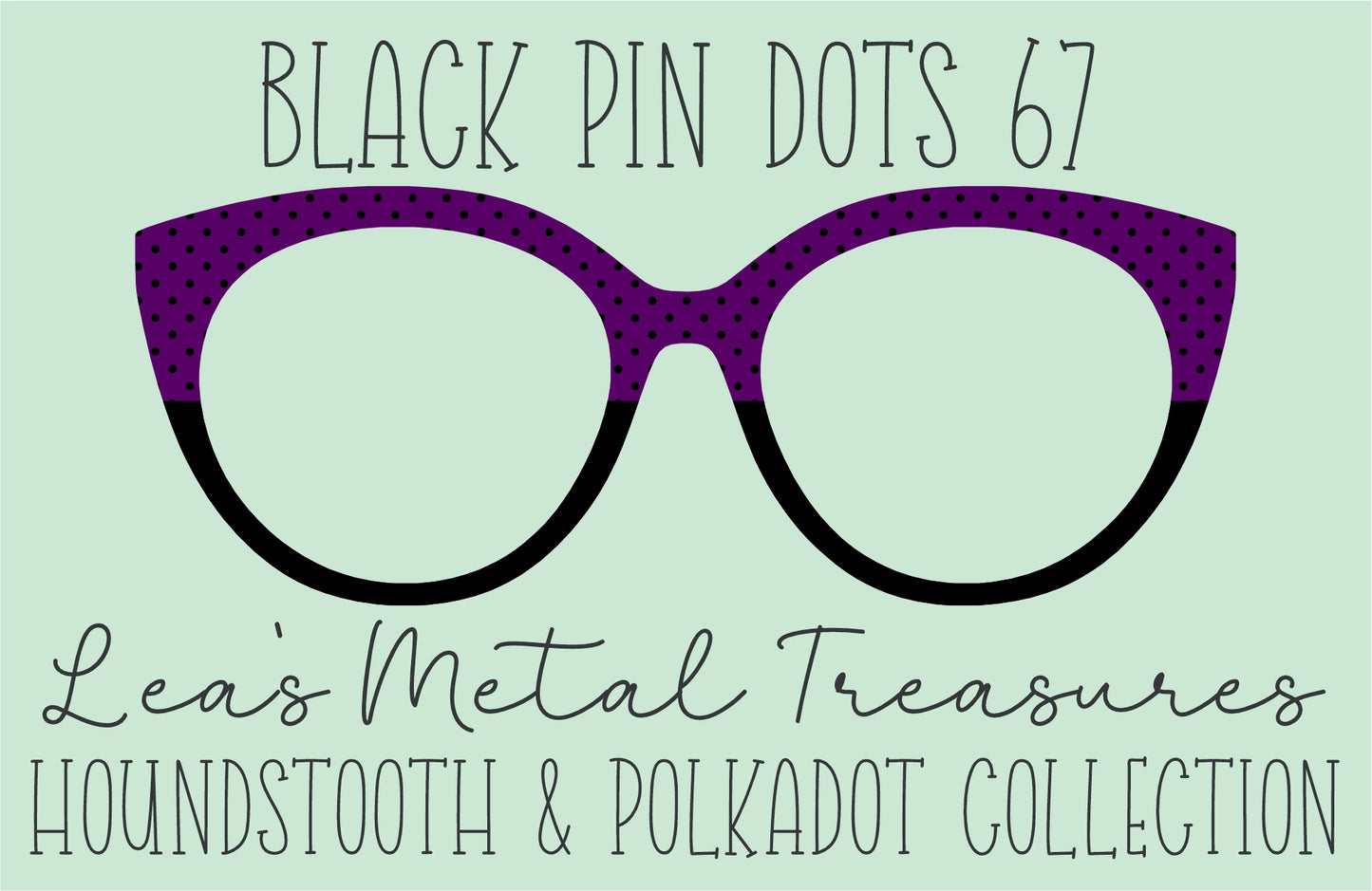 Black Pin dots 67 • Magnetic Eyeglasses Toppers